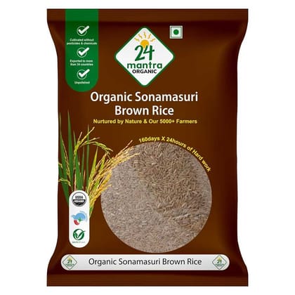24MANTRA ORGANIC SONAMASURI BROWN RICE 1KG