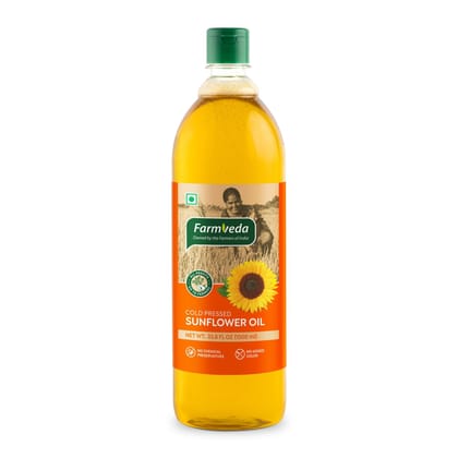 Farmveda Sunflower Oil (Cold Pressed) - 1Ltr