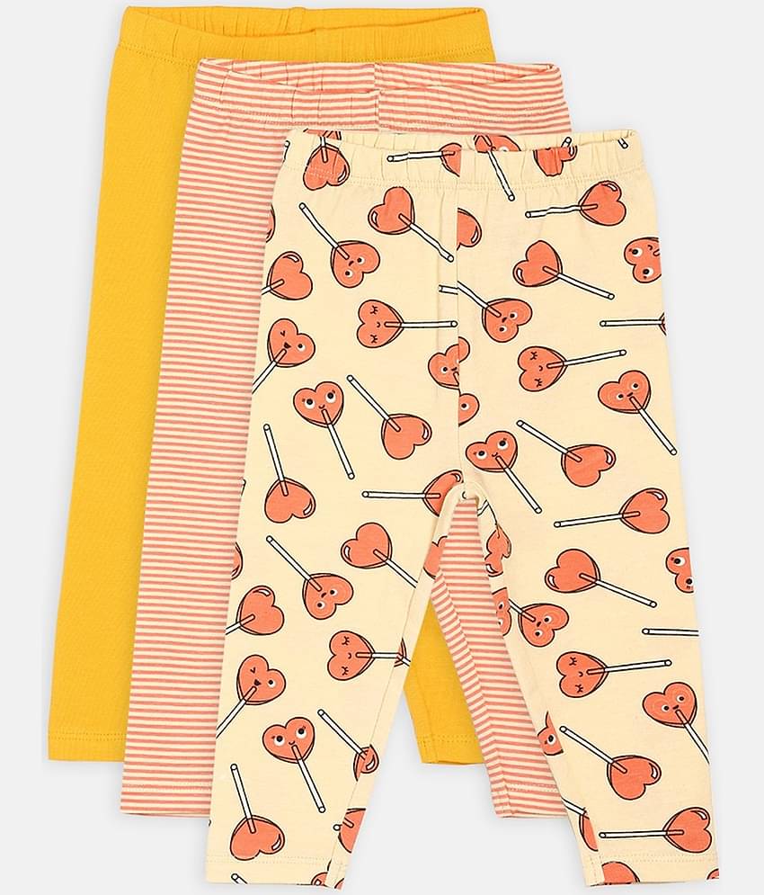 MINI KLUB Pack of 1 Baby Girls Cotton Legging ( Multicolor )
