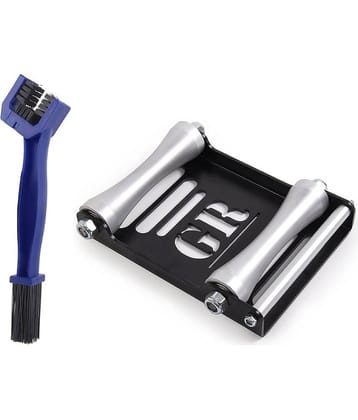 GrandPitstop - Grand Pitstop Motorbike Accessories GRoller Small - Portable Wheel Roller for All Bikes and Grand Pitstop Motorcycle Chain Cleaning Brush