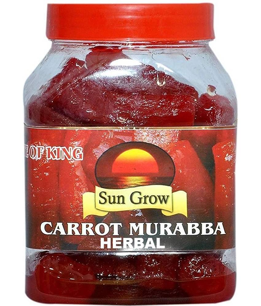 Sun Grow Home Made, Herbal Organic Carrot Murabba, Palm Good for Blood Circulation Pickle 1 kg