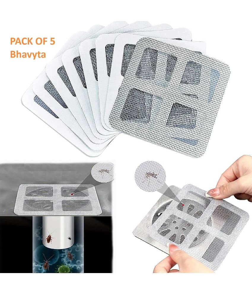 Bhavyta Drain Hair Catcher Mesh Drain Cleaner Pad Disposable Drain Hair Catcher 50