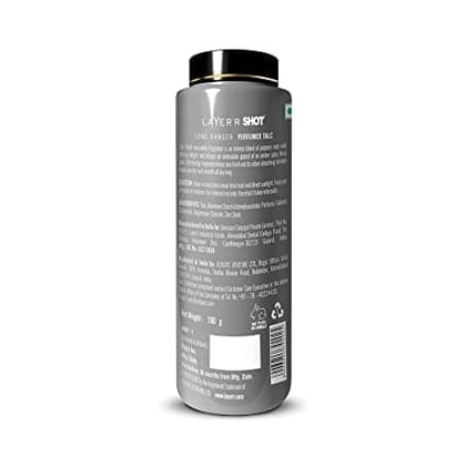 Layer'r Shot Fresh Lone Ranger Talc for Men - 2 x 100gm Each | Long Lasting Fragrance With Luxurious Invigorating Floral, Peppery & Citrusy Blend | Dry, Smooth, and Fresh All Day | Ideal For Daily Use | Gift For Men