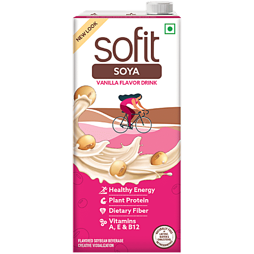 Sofit Soya Drink Vanilla, 1 L Tetra