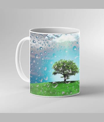 Keviv - Multi Color Ceramic Coffee Mug ( Pack of 1 )