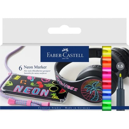 Faber Castell Neon Marker Set Of 6