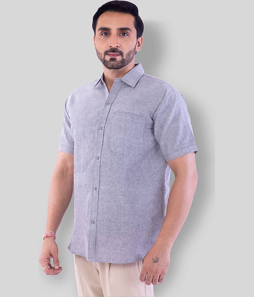 DESHBANDHU DBK - Grey Cotton Regular Fit Men's Casual Shirt ( Pack of 1 )