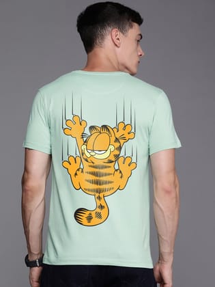 Garfield Half Sleeve T-Shirt-Mint / S