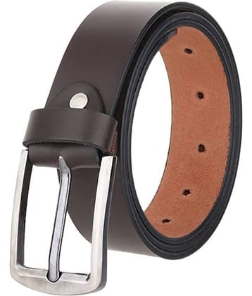 Clock21 - Brown 100% Leather Men's Formal Belt ( Pack of 1 )