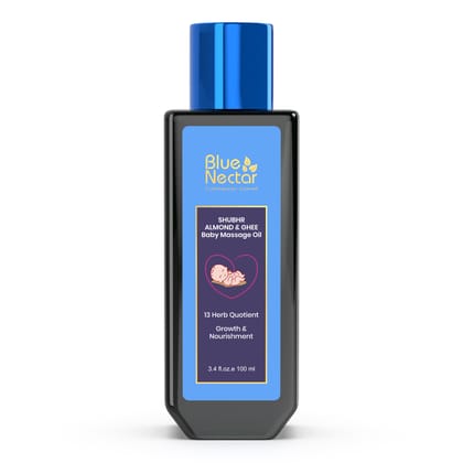 Shubhr Baby Massage Oil with Natural Ghee and Almond for Growth & Nourishment (13 Herbs) 100ML
