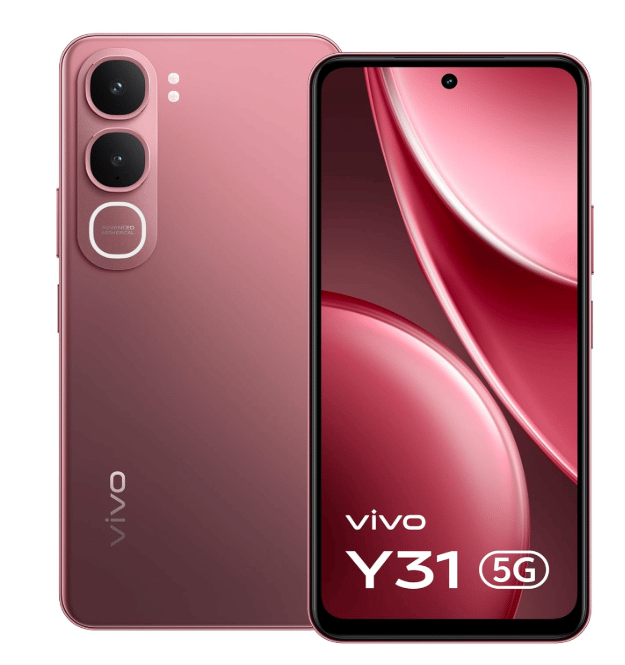 Vivo Y31 5G (Rose Red, 128 GB)  (4 GB RAM)