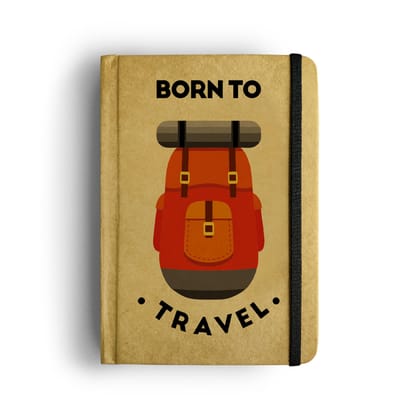 Mooch Diary Born To Travel-A5 / Indian Khaki
