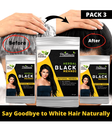 Phillauri Natural Permanent Hair Color 20 g Black