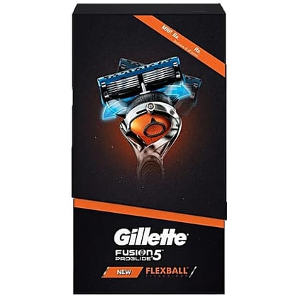 Gillette Flexball Pro Glide Gift Pack for MenShaving kit1 Razor and 4 Cartridges, 2 pcs