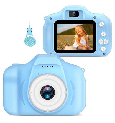 SIDHIKA Kids Digital Camera | 2 Inch Screen Selfie Camera for Girls and Boys | 13MP Photos 1080P HD Video | Toddler Toy Camera | 32GB Support Without SD Card | Blue SIDHIKA Kids Digital Camera | 2 Inch Screen Selfie Camera for Girls and Boys | 13MP Photo