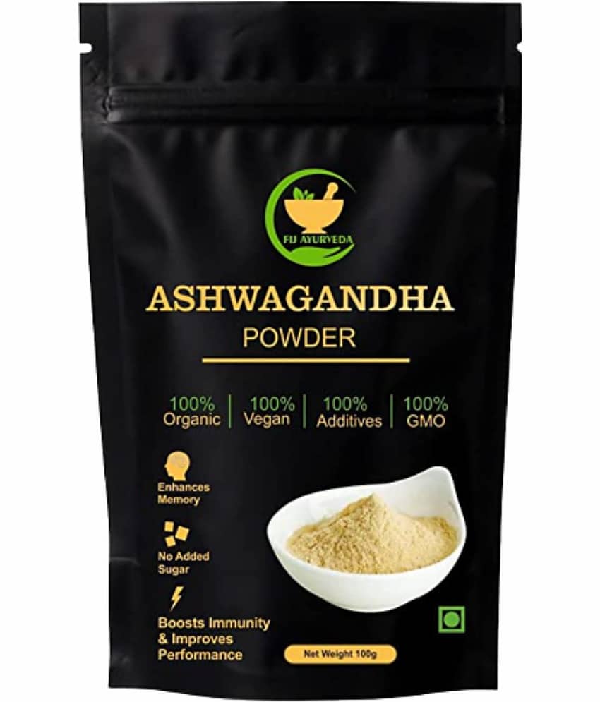 Fij Ayurveda 100% Pure Ashwagandha Powder For Men & Women, 100 Gm