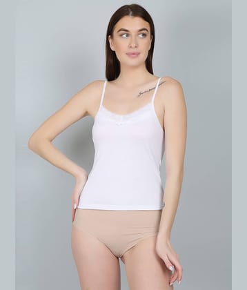 N-Gal Camisole Slip Cotton Lycra Camisoles - Black Single