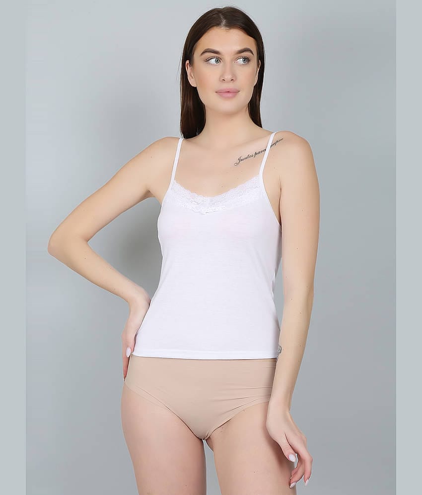 N-Gal Camisole Slip Cotton Lycra Camisoles - Black Single