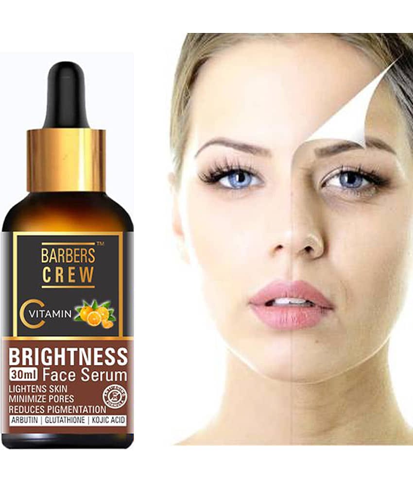 Barbers Crew Vitamin C 20% Brightness Facial Serum- For Skin Anti Aging & Glowing Skin- Face Serum 30 mL