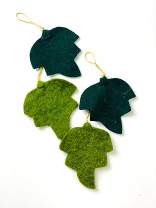 Leafy Ornament (Set Of 4)
