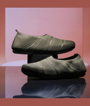ASIAN ZERI-02 SPL Olive Women's Slip On