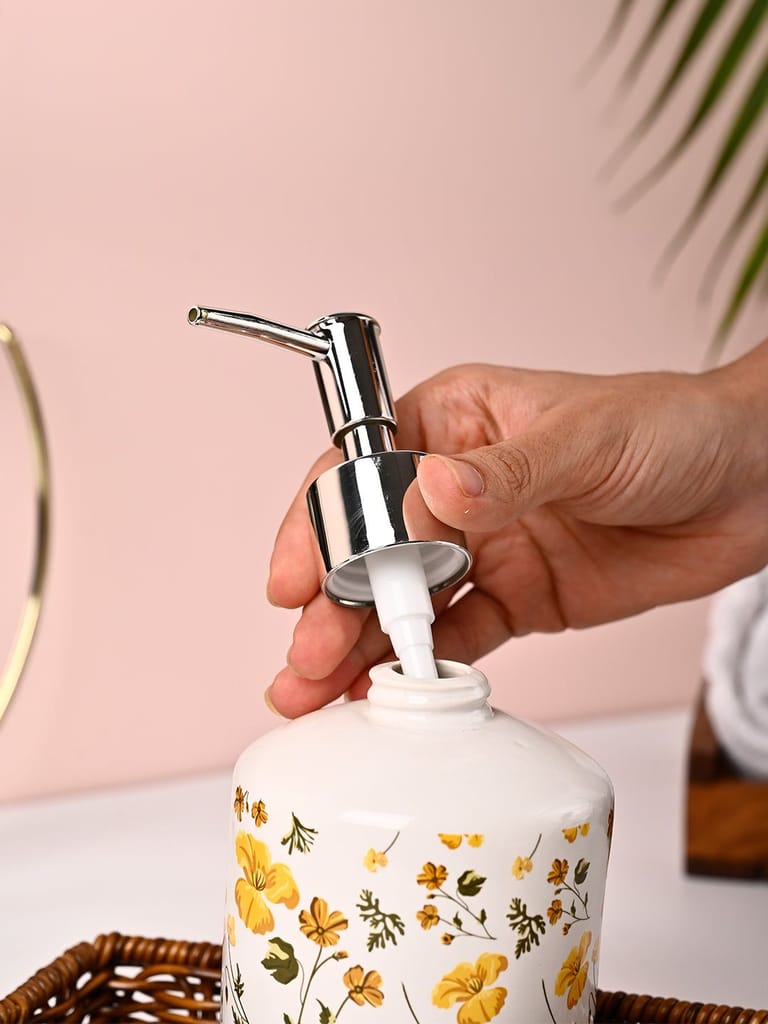 VON CASA 3Pcs Printed Ceramic Bathroom Set