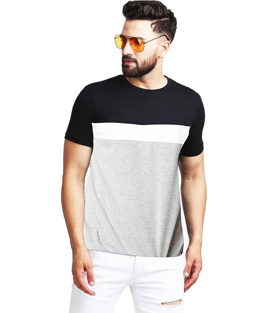 Leotude Pack of 1 Cotton Regular Fit Men's T-Shirt ( Black )