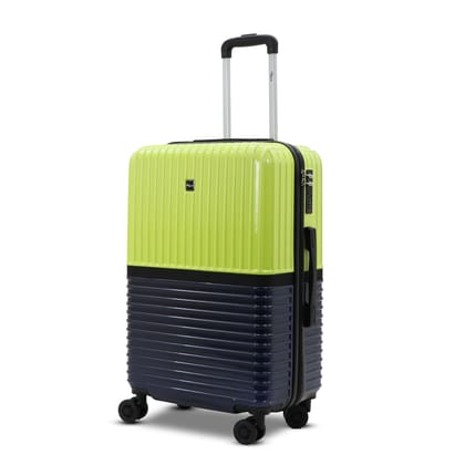 Sky Carry Navira Polycarbonate Luggage  Small  TSA Type Lock, Dual Spinner Wheels, Lightweight Hard Luggage, Glossy Finish  Green
