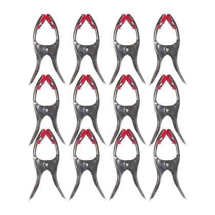 Hazel Stainless Steel Clothes Clips with Plastic Grip , Heavy-Duty Rust-Resistant Laundry Cloth Pegs for Drying Clothes , Pack of 12