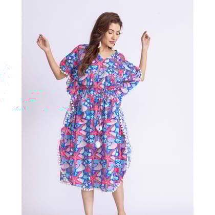 Women's Cotton Beach Kaftan| Starfish-Free size