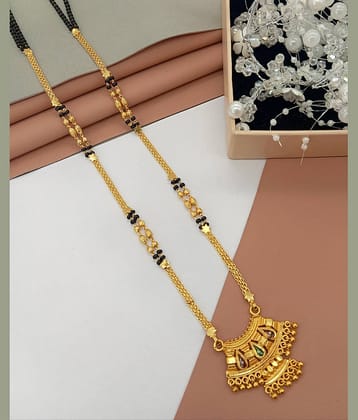 SHANKHRAJ MA LL Golden Mangalsutra ( Pack of 1 )