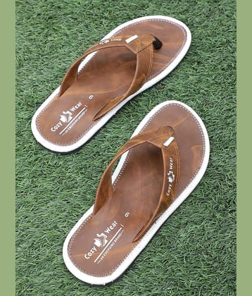 Cozy Wear - Brown Men's Thong Flip Flop
