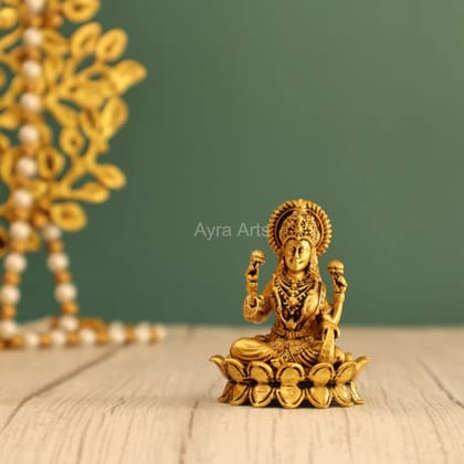 Premium Small Lakshmi Devi Idol in Brass - 2.5 inch Height