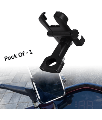 Aksmit Pack Of - 1 Bike Mobile Phone Stand Holder Mount Suitable for Bike Handle Bar/Cycle Mobile Stand Holder Black