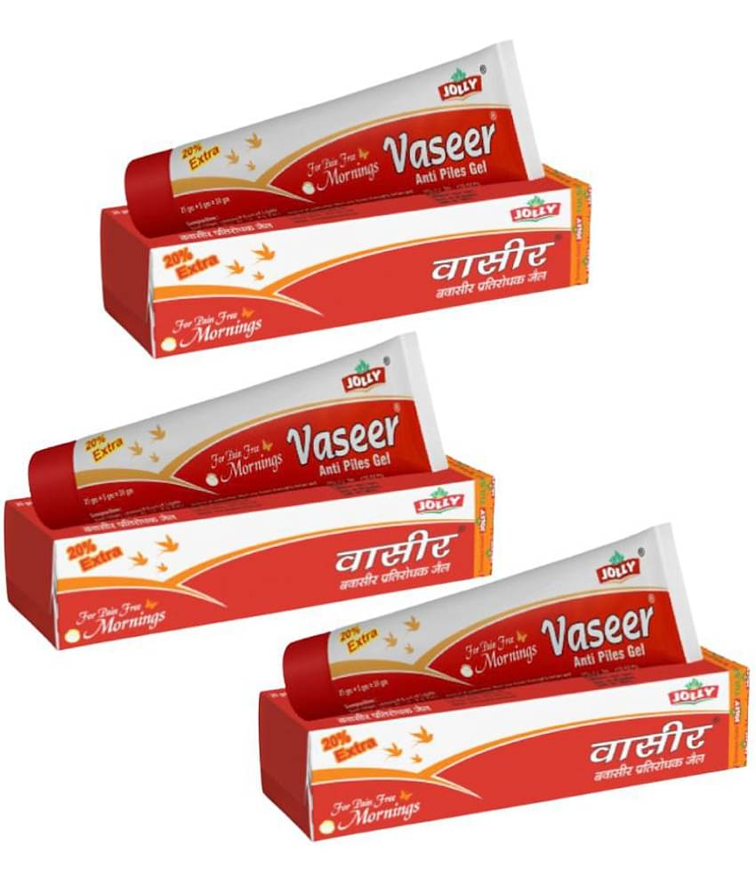 Jolly Pack of 3 Anti-Piles Vaseer Gel 3 Gm Pack of 3