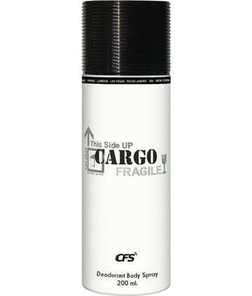 CFS - CARGO WHITE Deodorant Spray for Unisex 200 ml ( Pack of 1 )