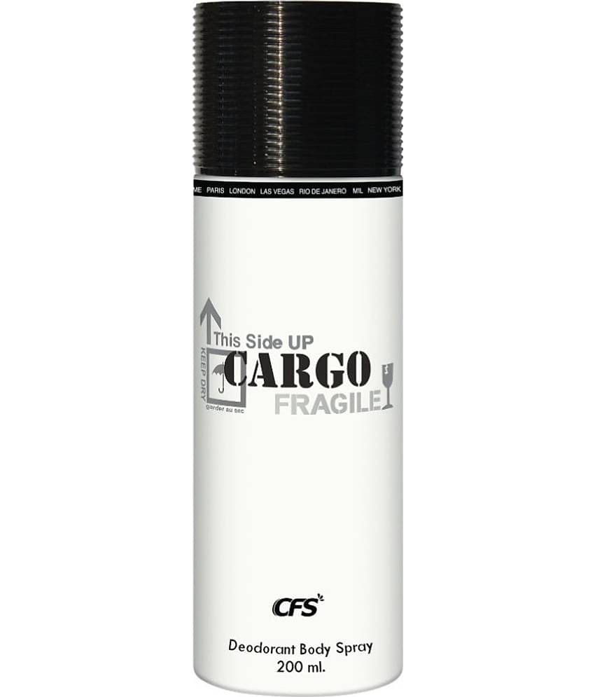 CFS - CARGO WHITE Deodorant Spray for Unisex 200 ml ( Pack of 1 )