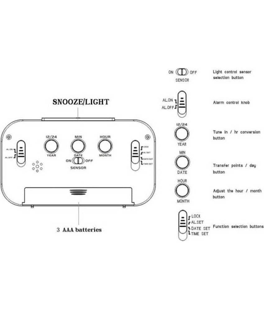 Degosh Digital 1019 Alarm Clock - Pack of 1