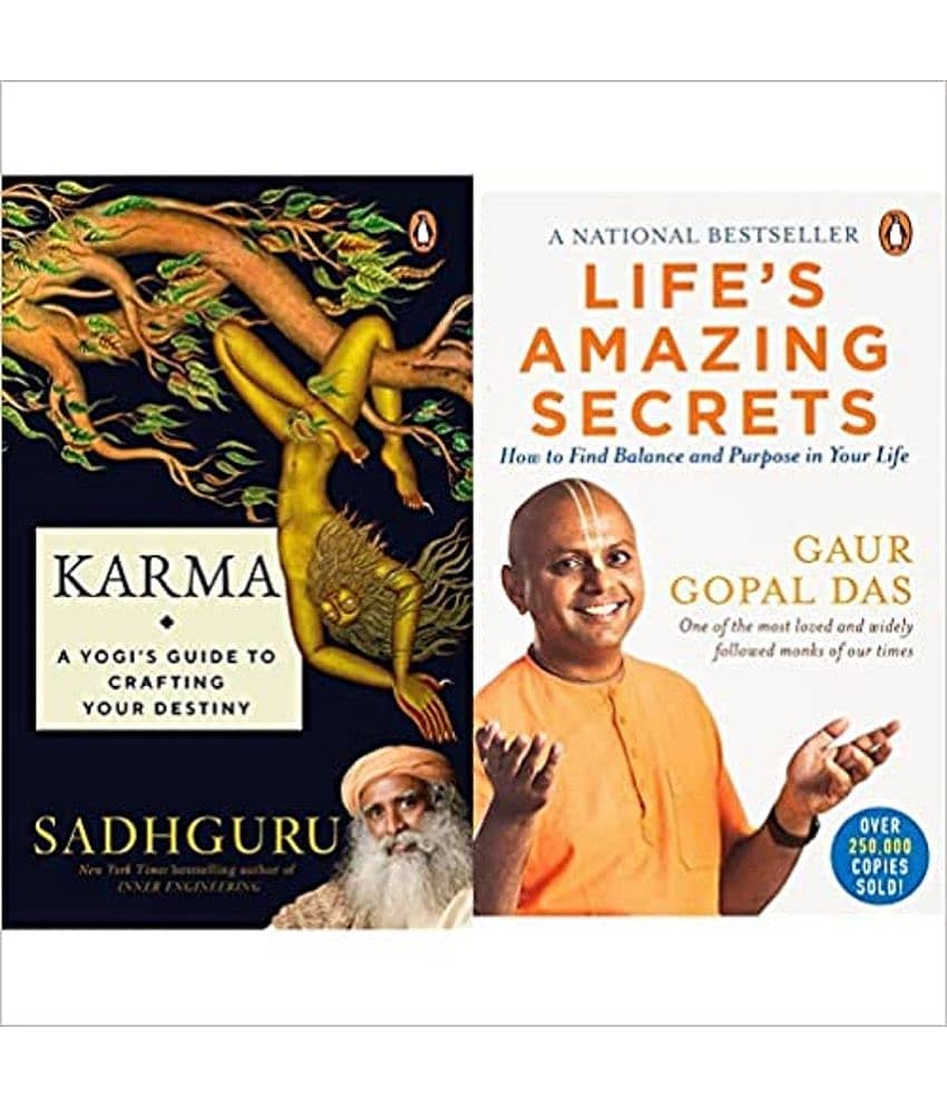 Combo Of 2( Karma + Life's Amazing Secrets) (Paperback, SADHGURU AND GAUR GOPAL DAS