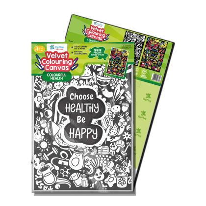 Pepplay Velvet colouring canvas - Colourful Health