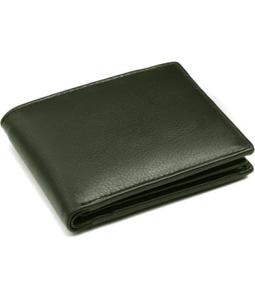HIDEFLIX Leather Solid Men's Regular Wallet With 7 Slots For Card ( Green , Pack of 1 )