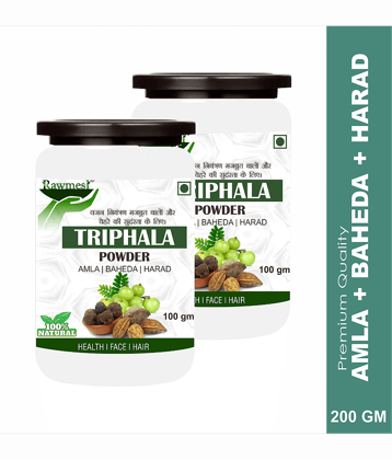 Rawmest Triphala(Amla, Baheda, Harad) For Hair Powder 200 Gm Pack of 2