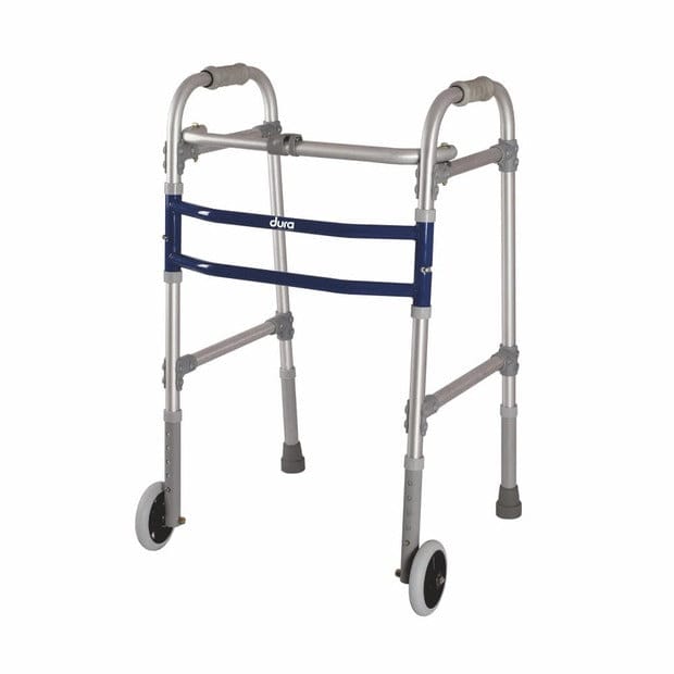 Vissco 2946 Straight Big Wheel Dura Max Aluminium Walker On Rent