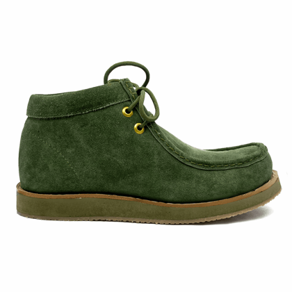 Mens G Casual Suede Leather Shoes (4035onw)-6 / Green