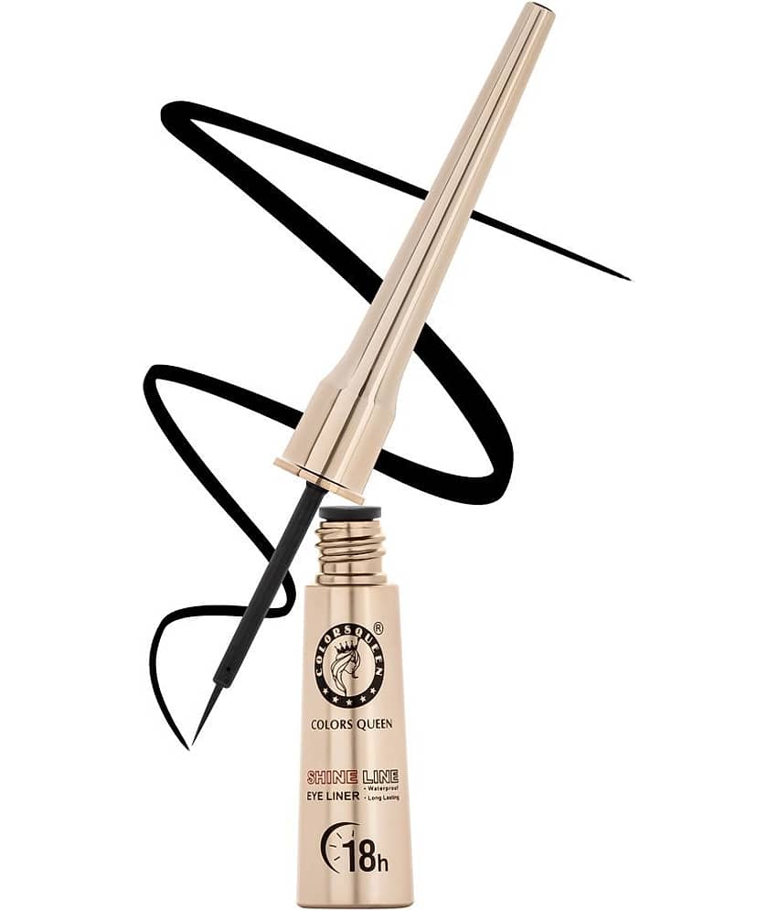 Colors Queen Black Matte Eye Liner Liquid (Pack of 1)