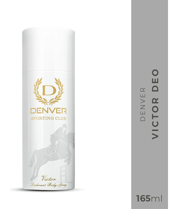 DENVER Sporting Club Victor Deo Long Lasting Deodorant Spray - For Men 165 ml, (Pack of 1)