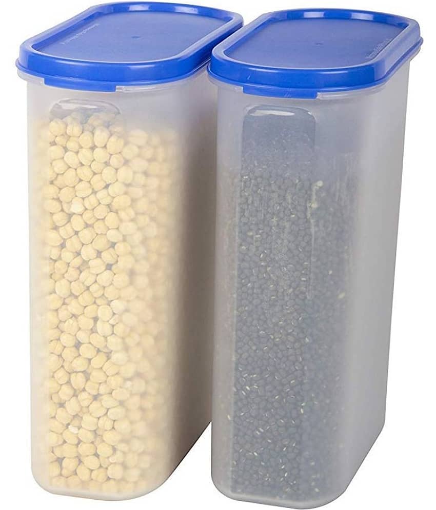 Analog kitchenware Grocery, Dal, Pasta Polyproplene Atta Container Set of 2 2500 mL