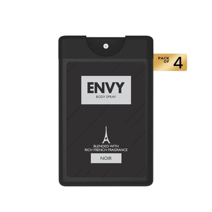 ENVY Pack of 4 Noir Pocket Perfumes - 18ml Each