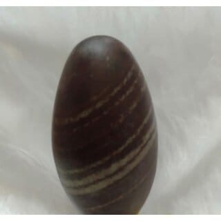 KESAR ZEMS Standard Size Natural Stone Idol Narmadeshwar Shivling 4 Inch Idol for Pooja (10 X 3 x 4 cm) Multicolour