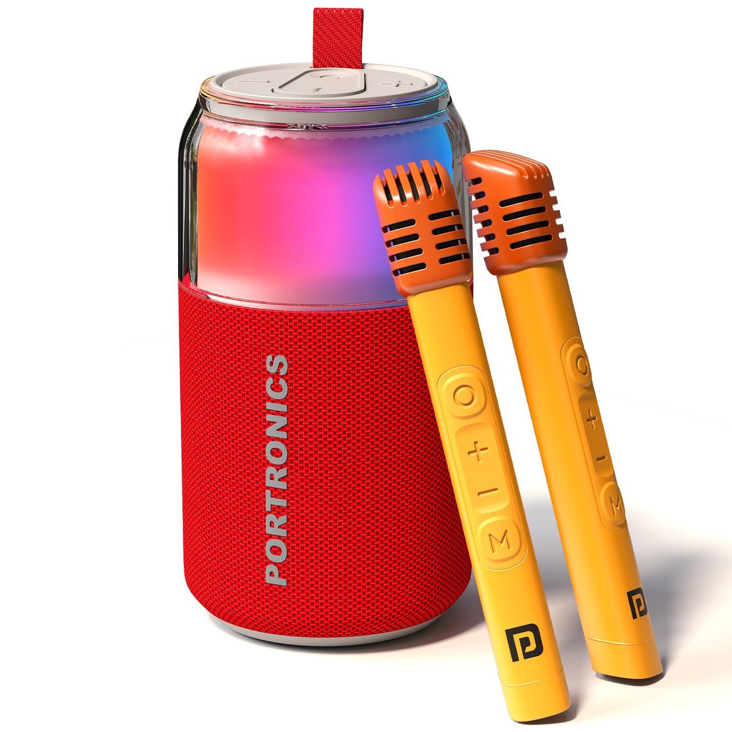 Portronics Talk Six 10W Bluetooth Speaker, Upto 4 Hours Playtime, 360 Degree LED Light, Bluetooth Version 5.3